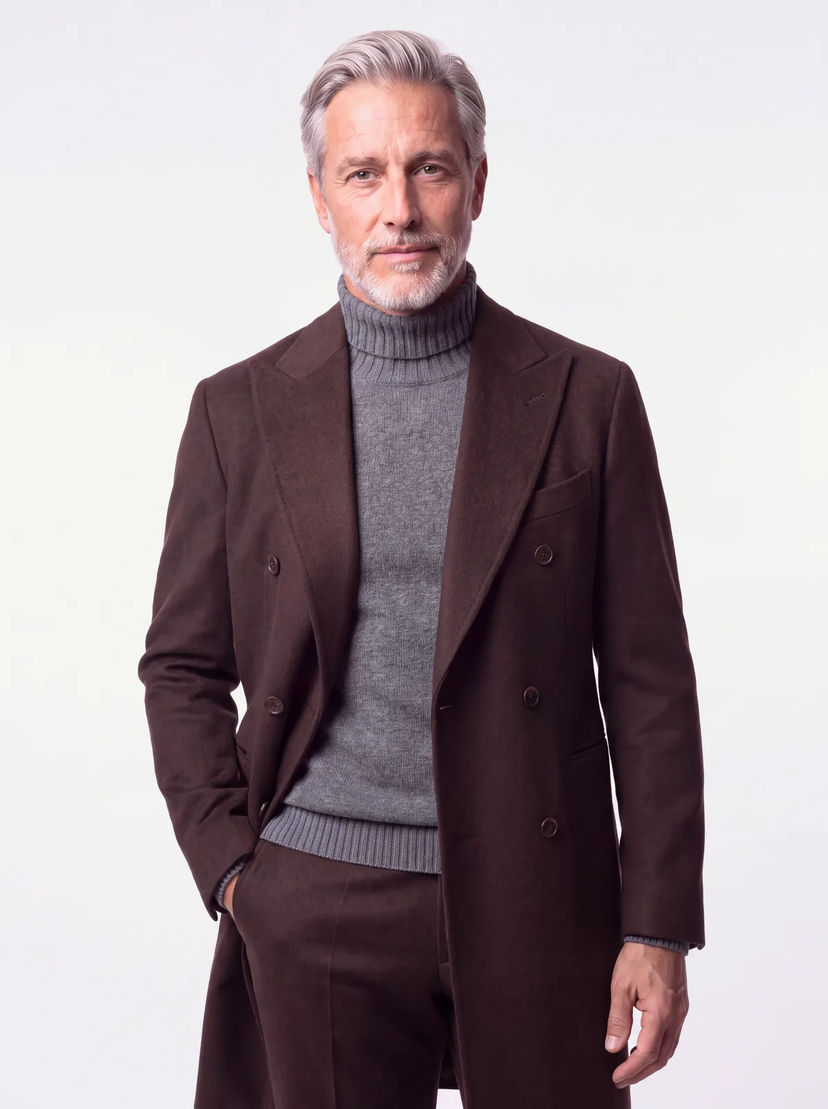 Edoardo, cappotto cammello, tre quarti