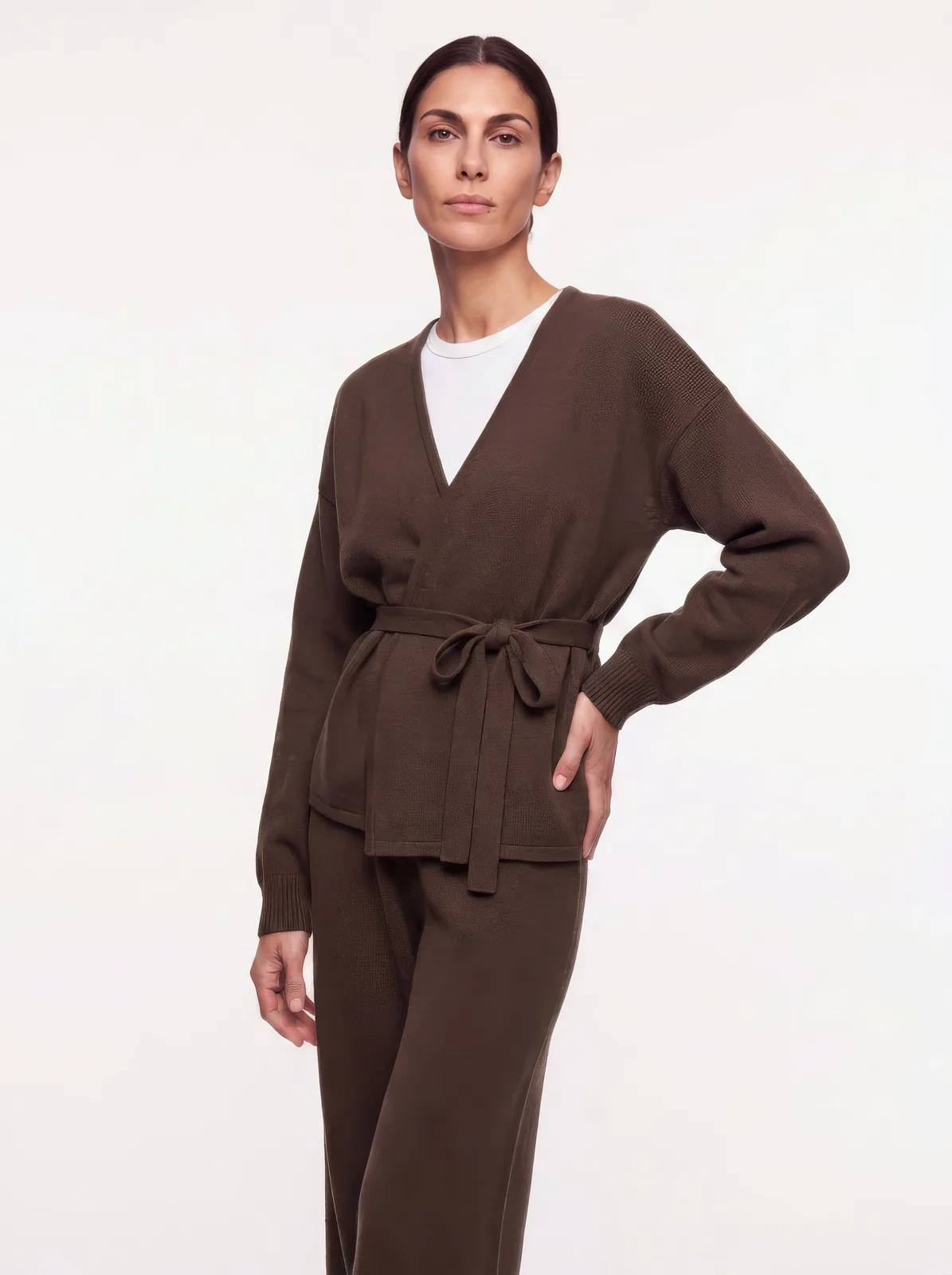 Livia, total knit, tre quarti